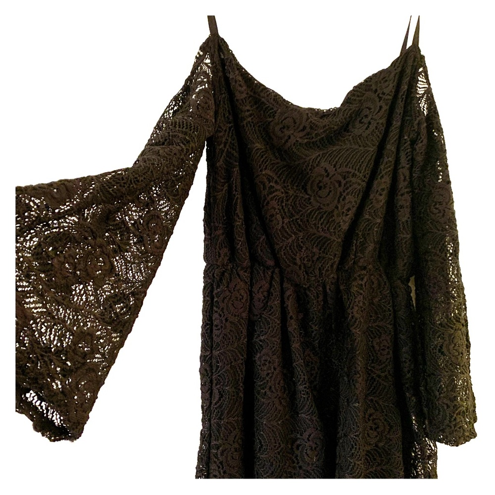 Black Lace Romper